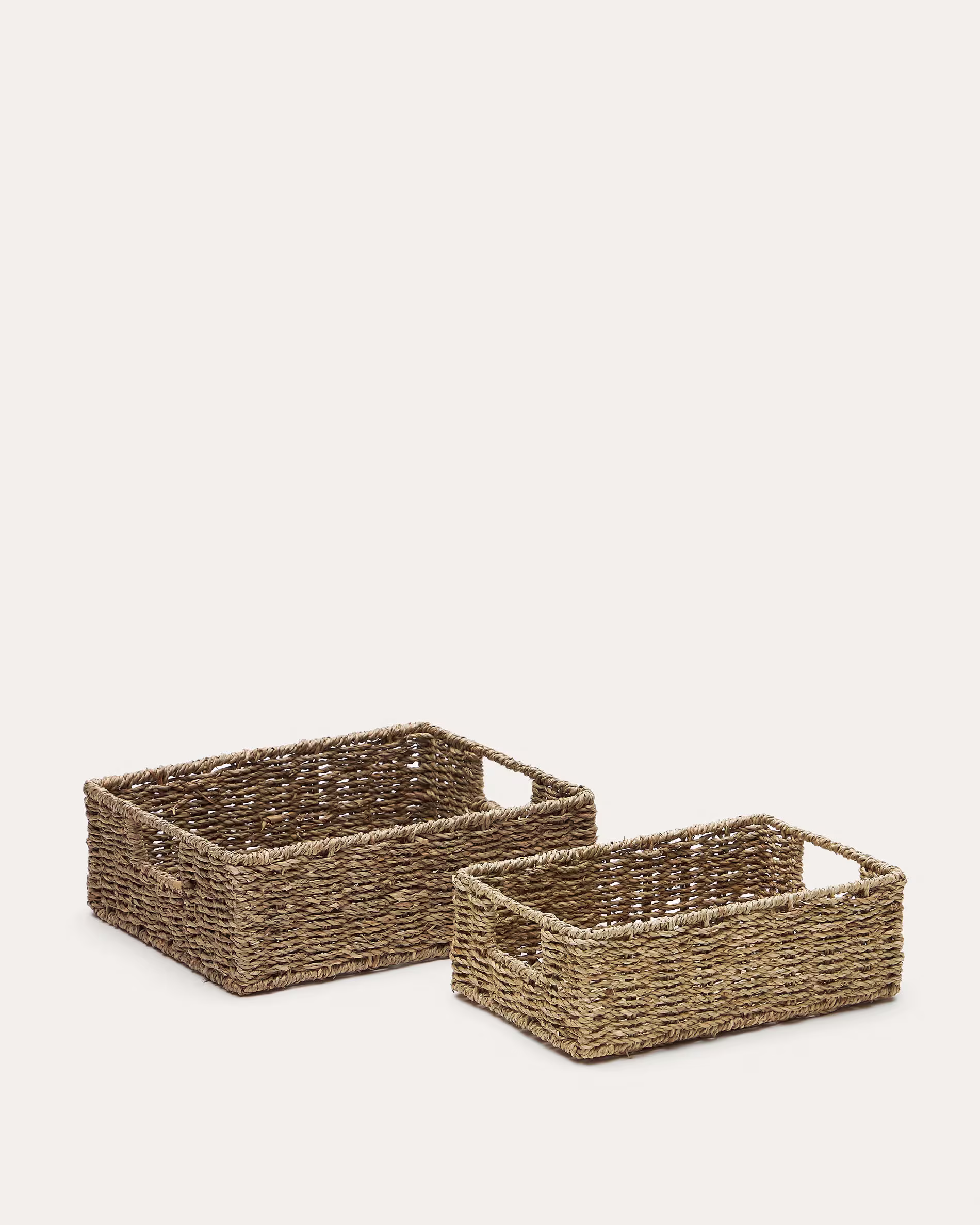 Set Tossa de 2 cajas de fibras naturales 28 x 20 cm / 32 x 27 cm