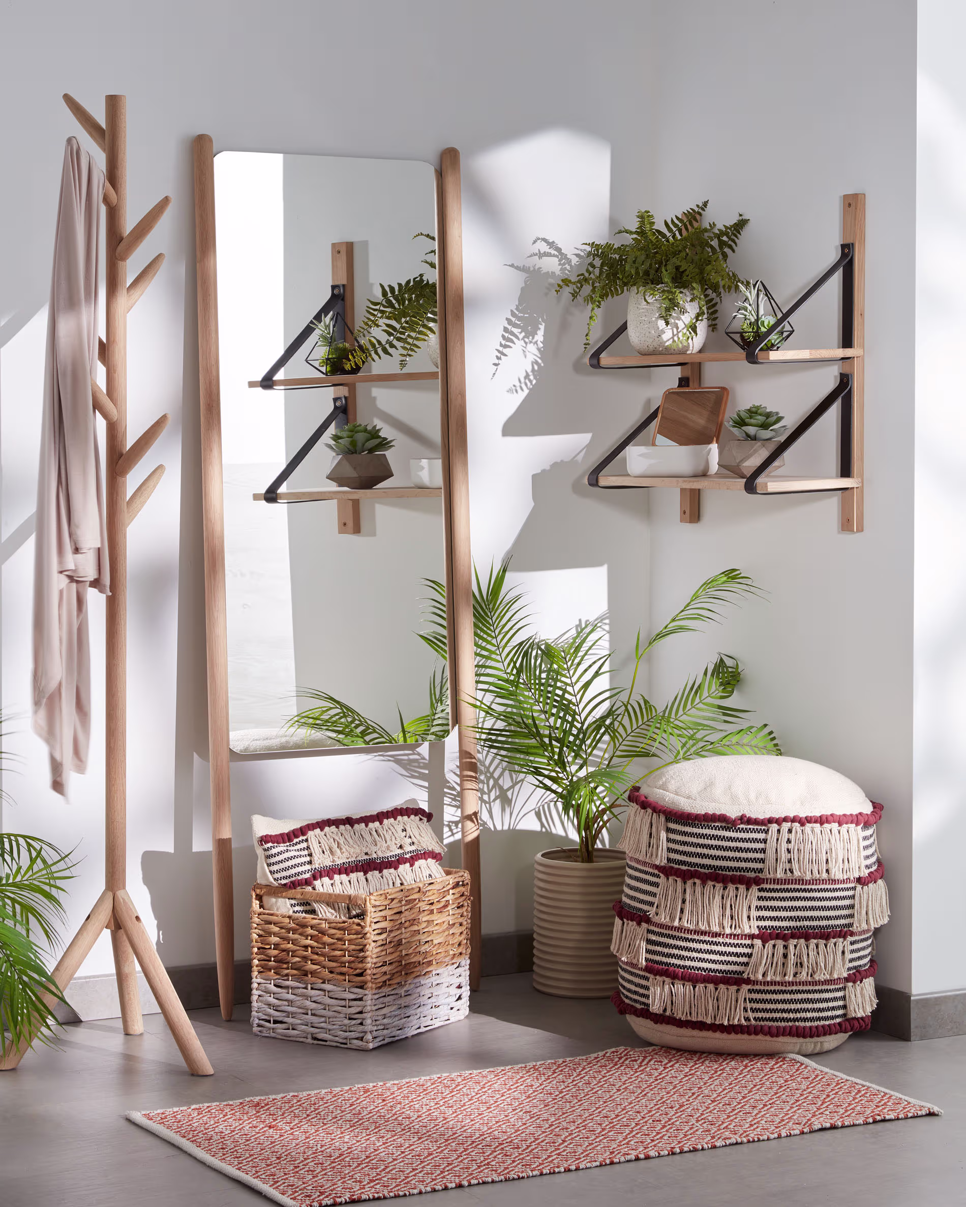 Perchero Natane madera abedul 163 cm