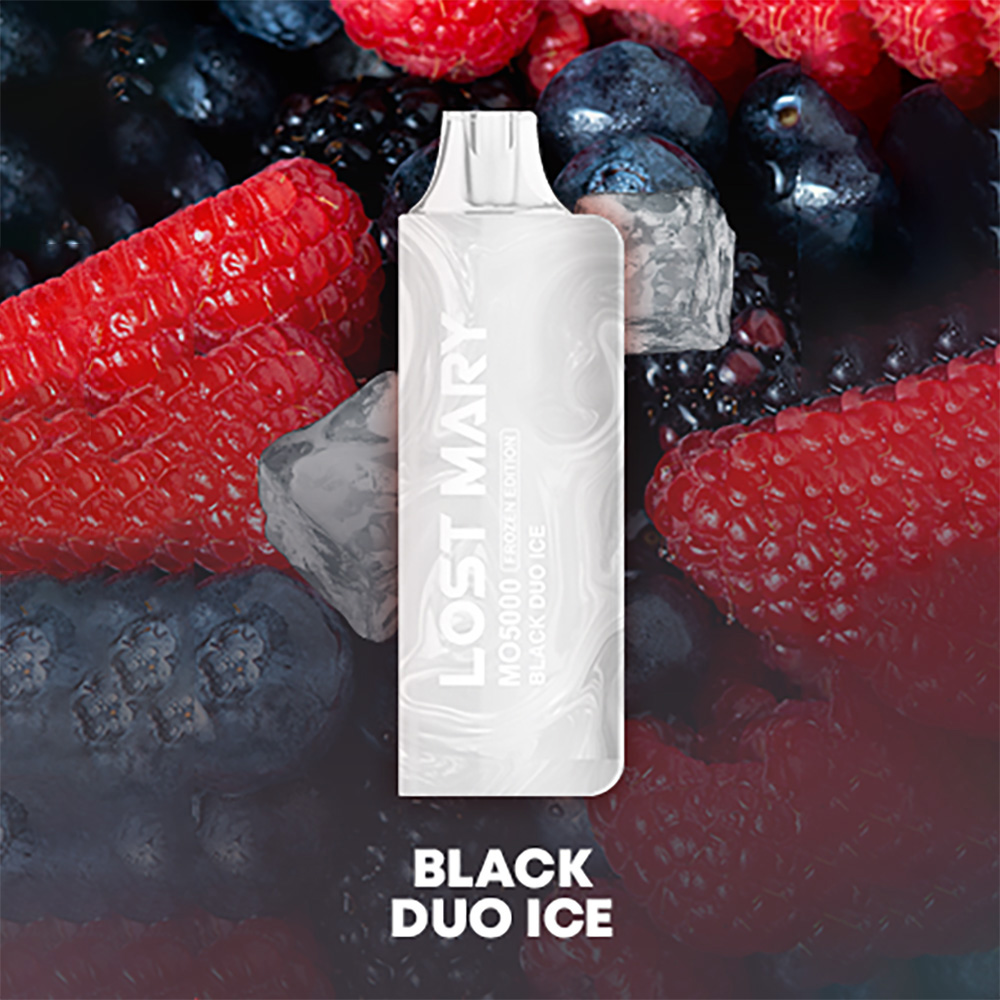 Black Duo Ice Lost Mary MO5000 - lostmary vape