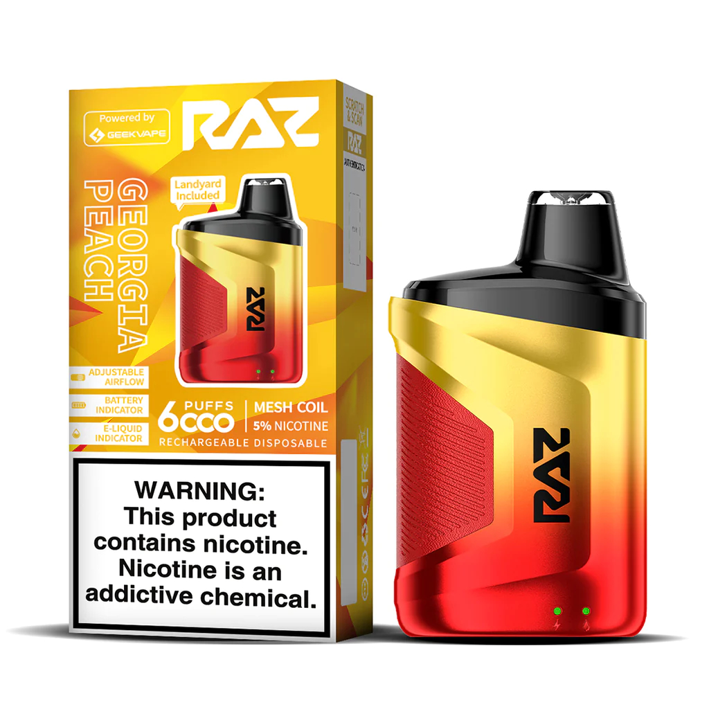 RAZ CA6000 Disposable-Georgia Peach - raz vape