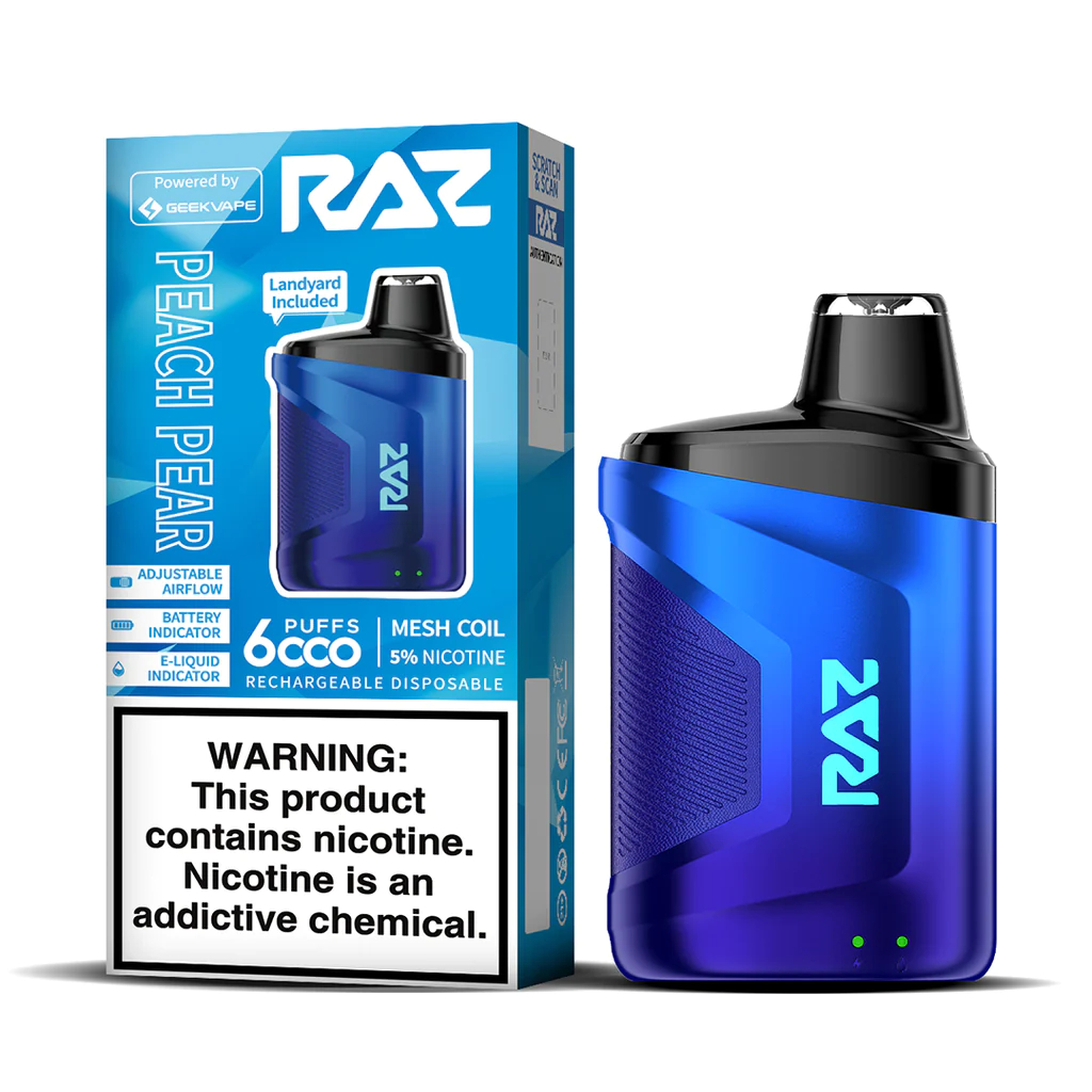 RAZ CA6000 Disposable-Peach Pear - raz vape