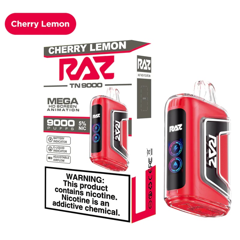 Cherry Lemon RAZ TN9000 Disposable - raz vape