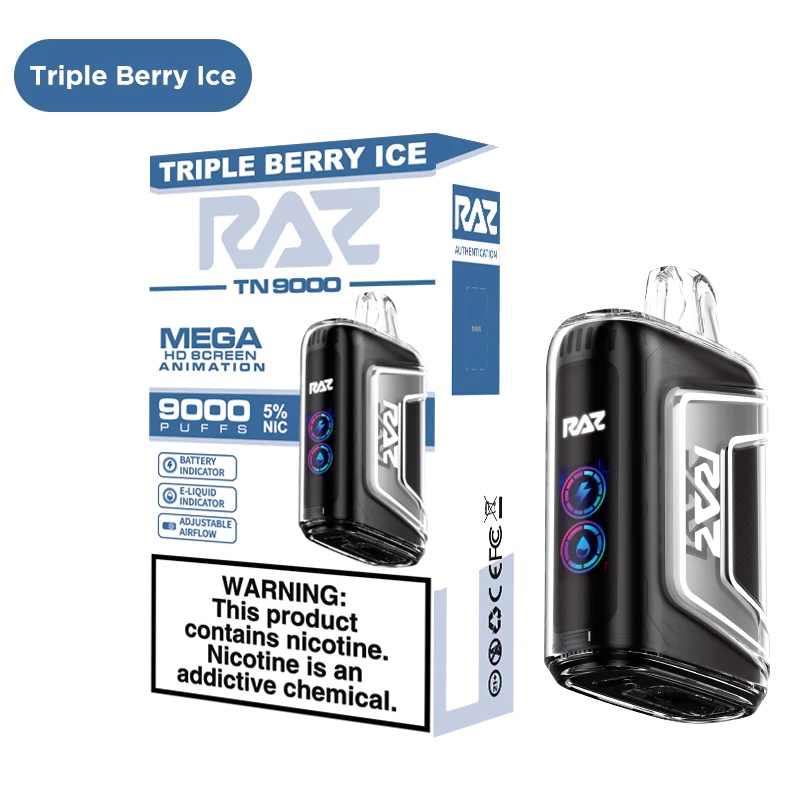 Triple Berry Ice RAZ TN9000 Disposable - raz vape