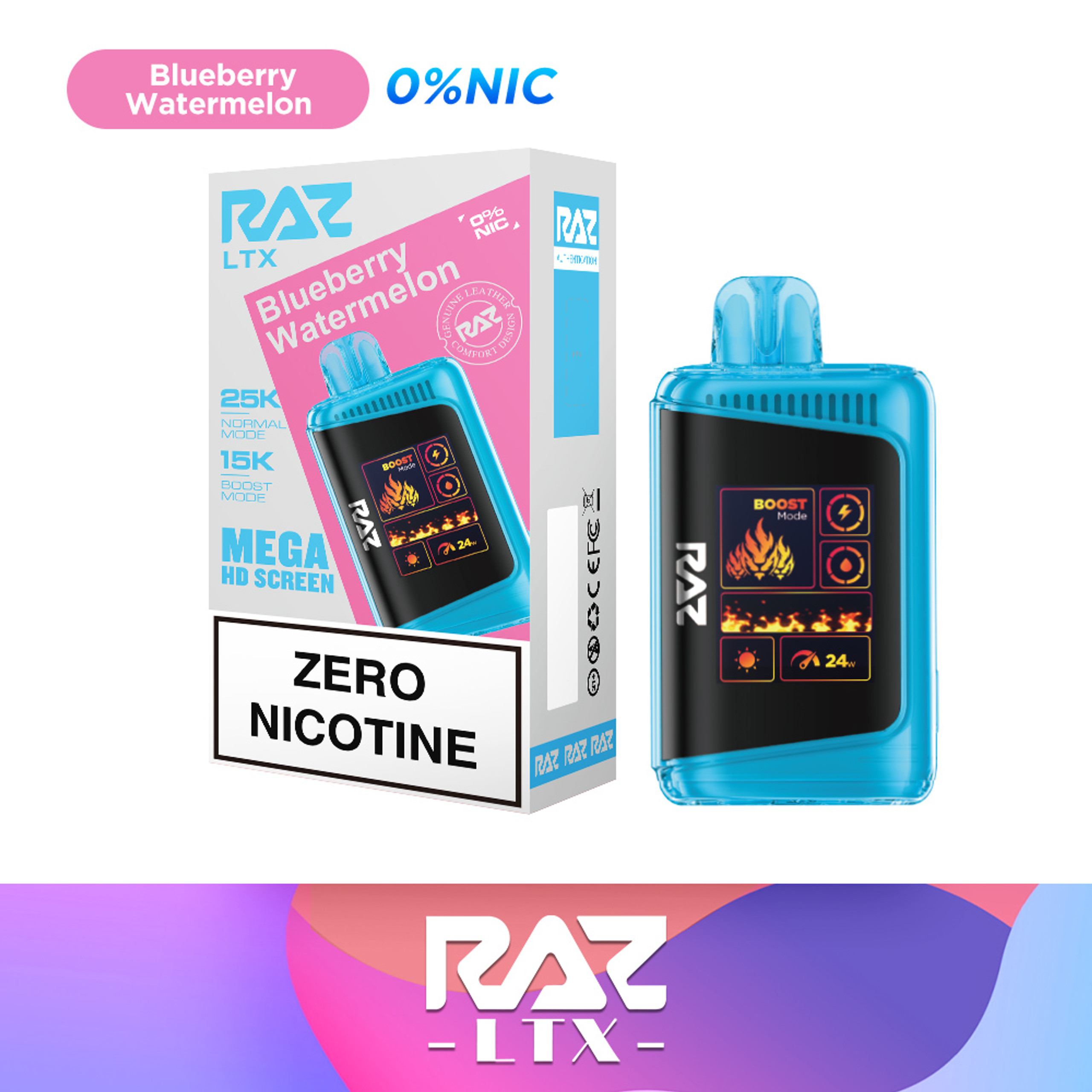 🍃RAZ Zero Nicotine Vape🌿New Raz TN9000🌱More Pure More Natural🍓Free ...