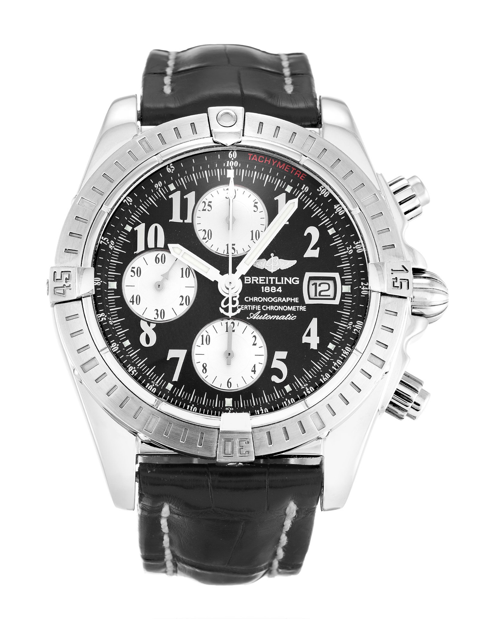 Chronomat Evolution Black Dial Number Markers A13356