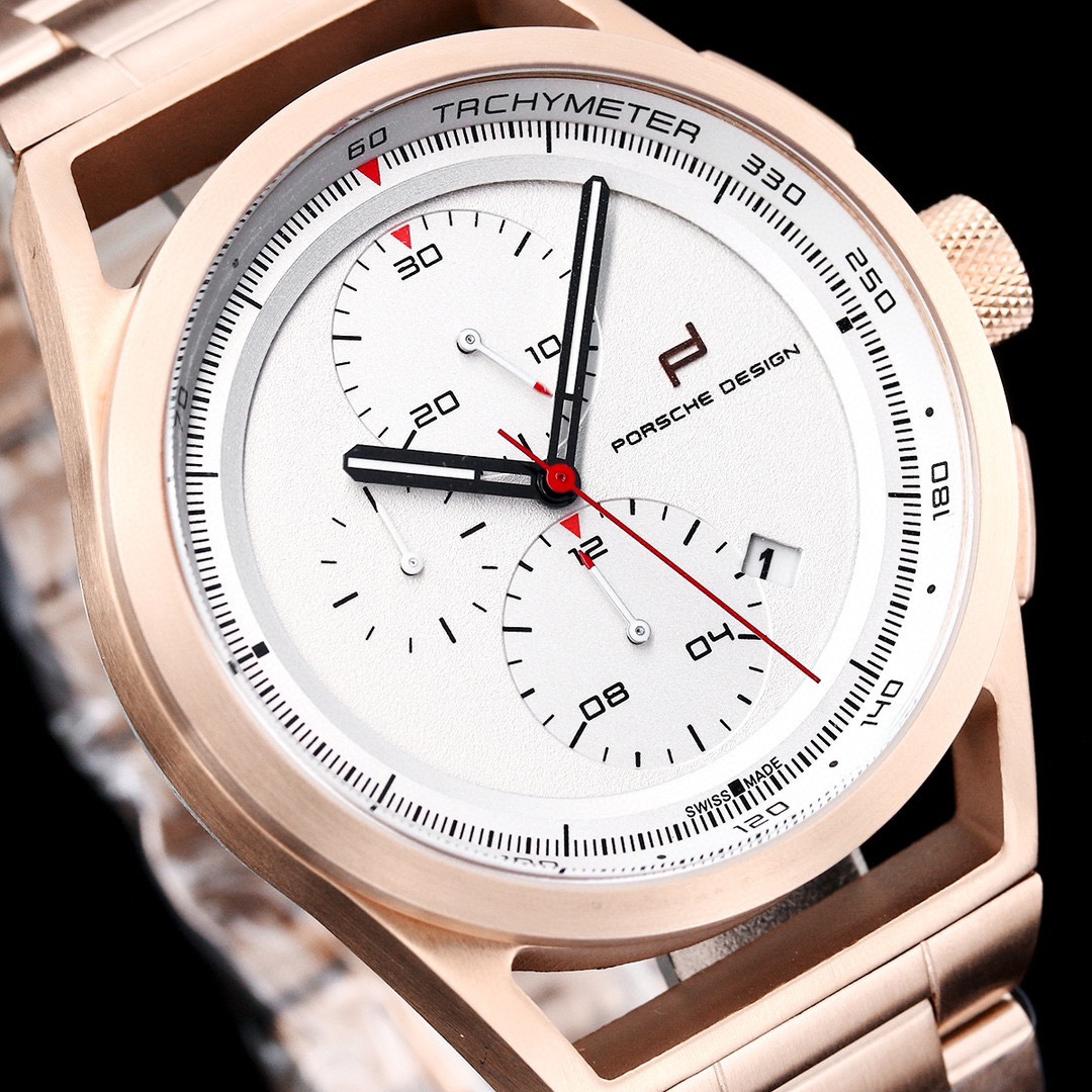Porsche Chronotimer Collection White / Gold