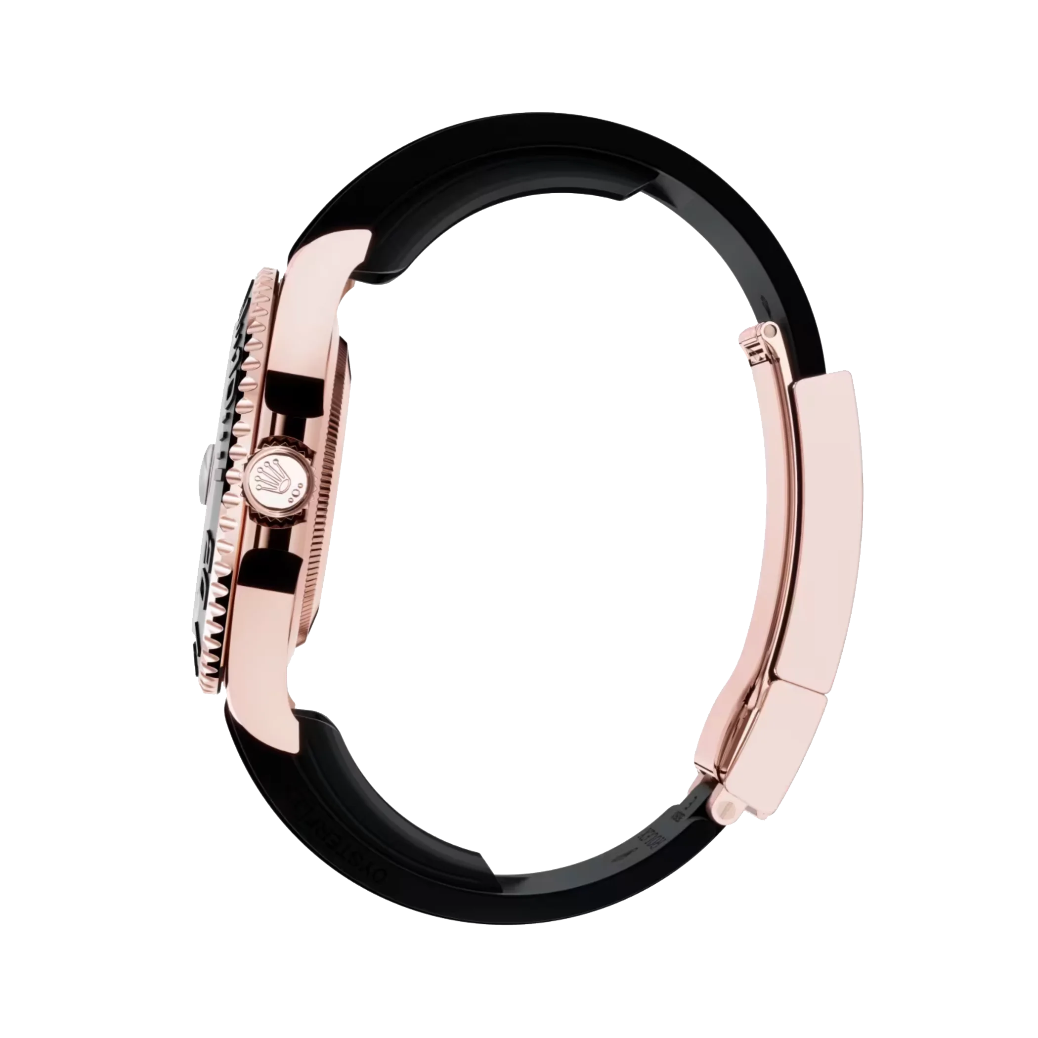 Yacht-Master: Everose gold, Intense black dial, Oyster bracelet, m126655-0002