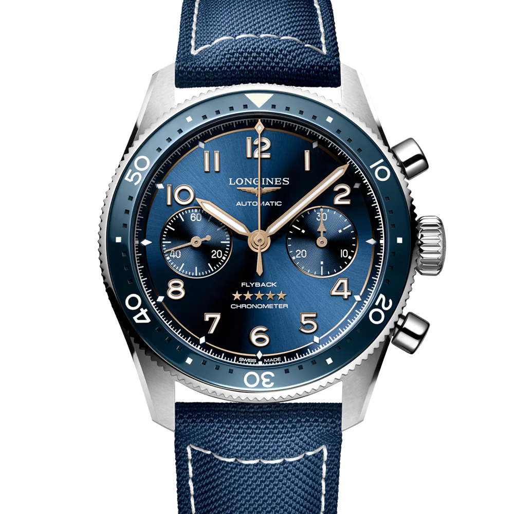 Spirit Flyback 42MM Automatic Blue Dial & Strap Chronograph Watch L38214932