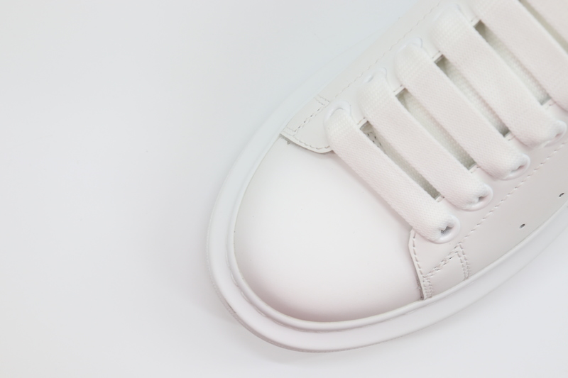 ALEXANDER MCQUEEN LEATHER PLATFORM TRAINERS SNEAKERS-LASER