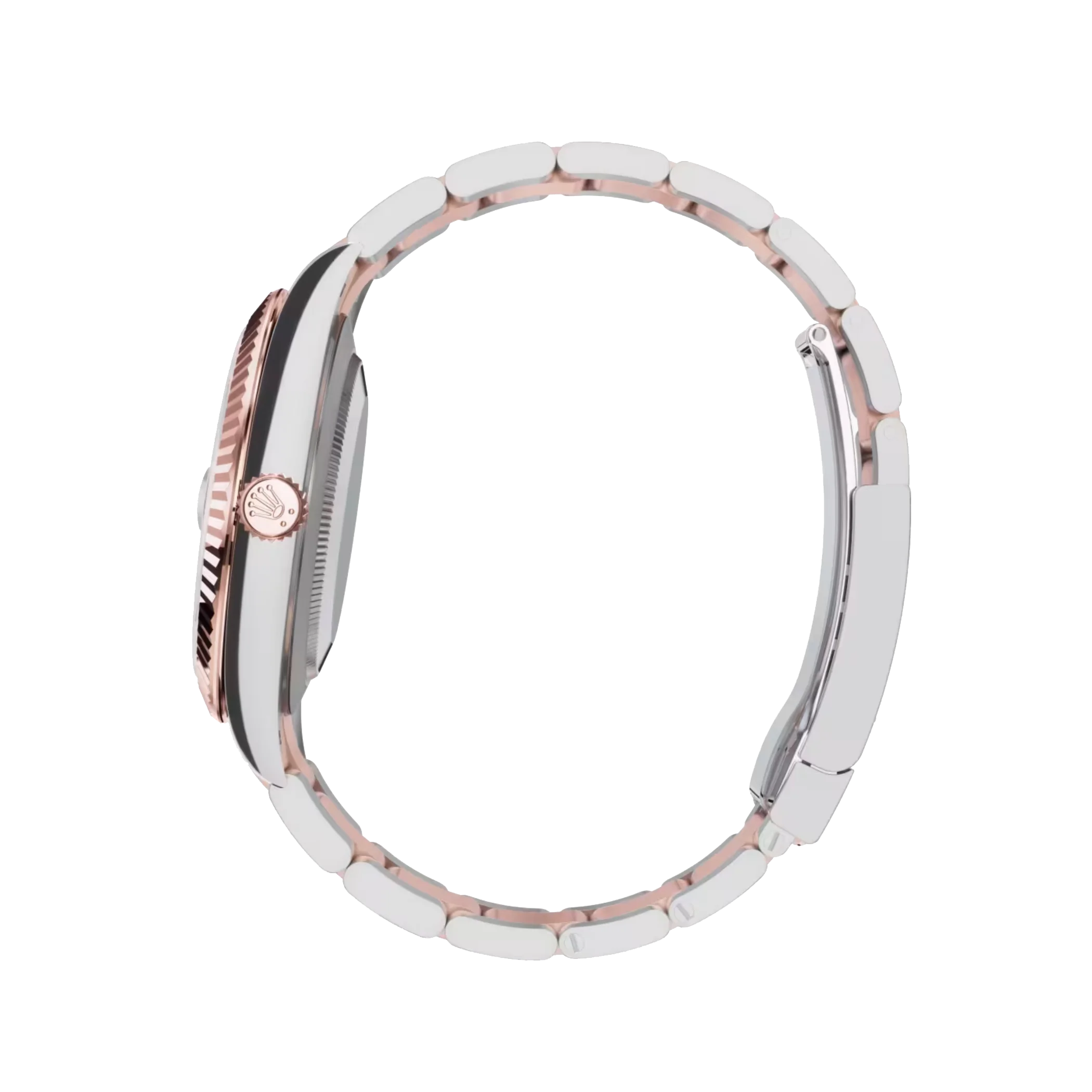 Datejust: Oystersteel and Everose gold, sundust diamond-set dial, Oyster bracelet, m126331-0007