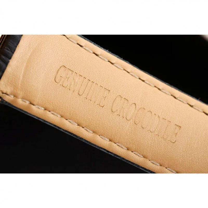 Daytona Gold Case Blue Dial Black Leather Strap