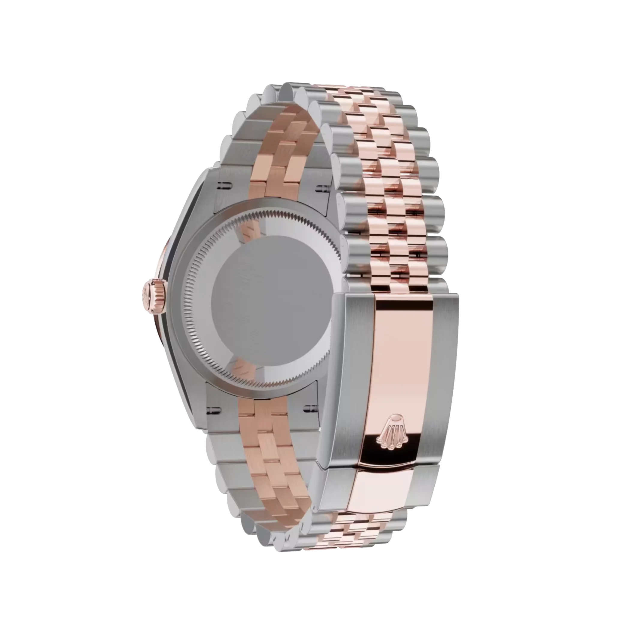 Datejust: Everose gold, white mother-of-pearl, diamond-set dial, Jubilee bracelet, m126281rbr-0009