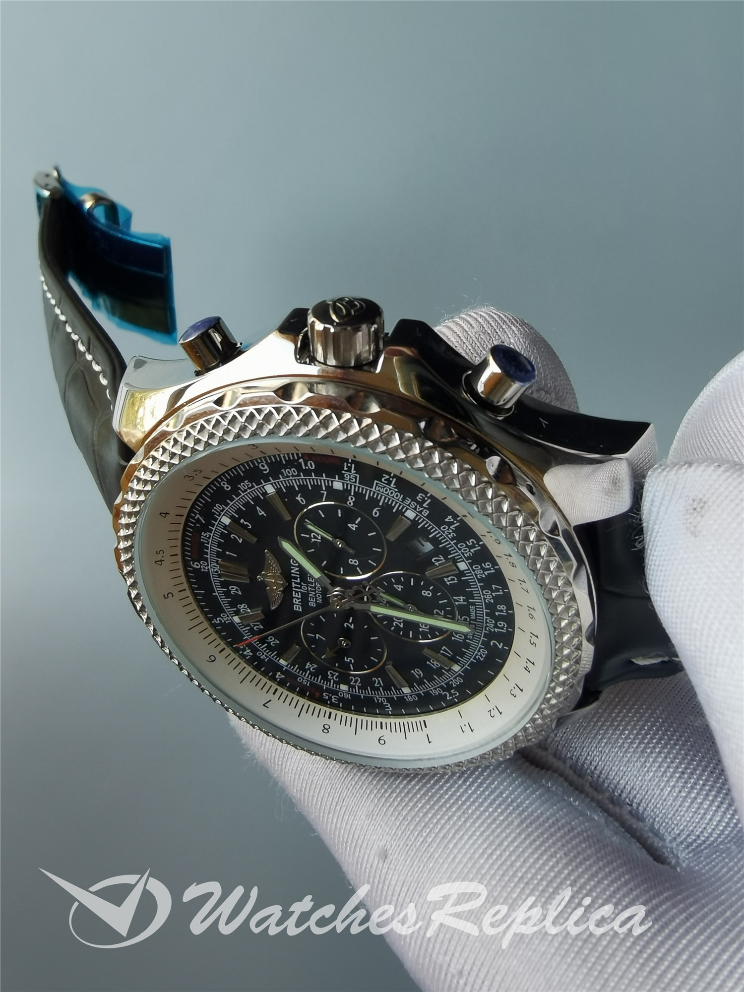 Bentley Stainless Steel And Leather For Men Watch