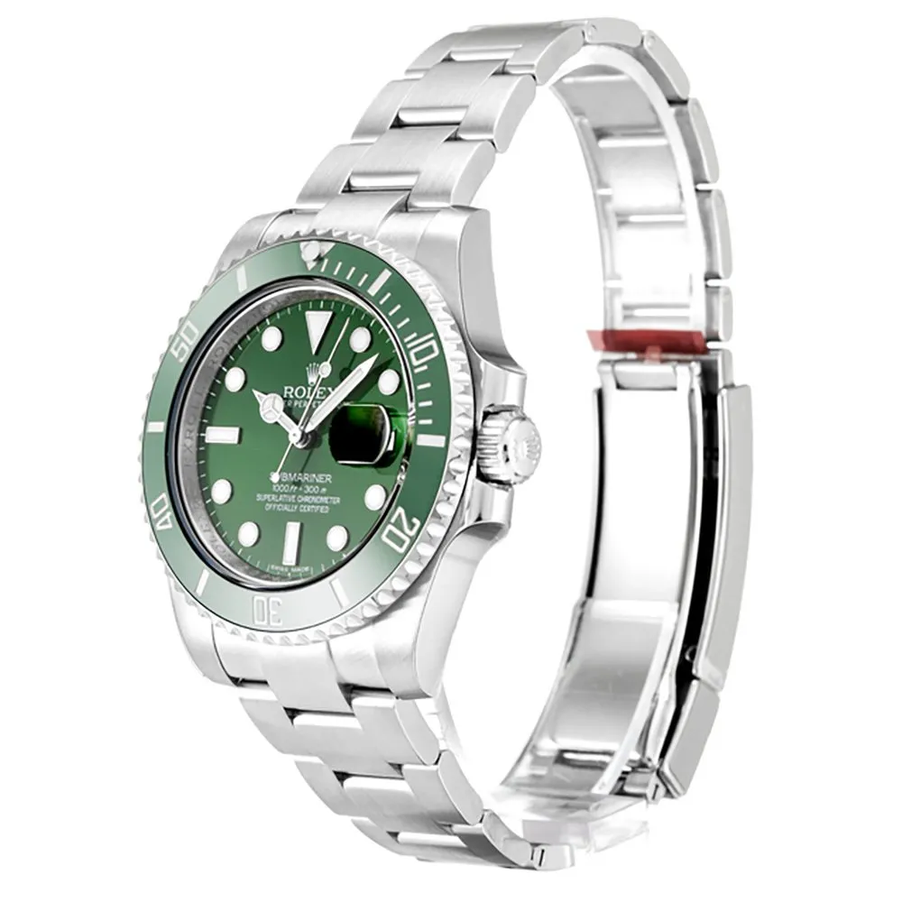 Submariner Green Dial 116610LV (Hulk)