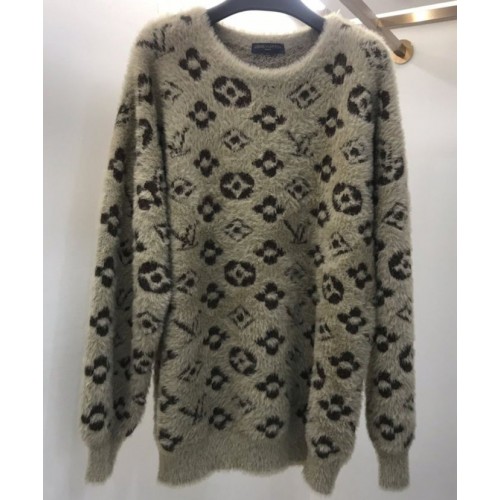Louis Vuitton Women's Full Monogram Jacquard Crew Neck