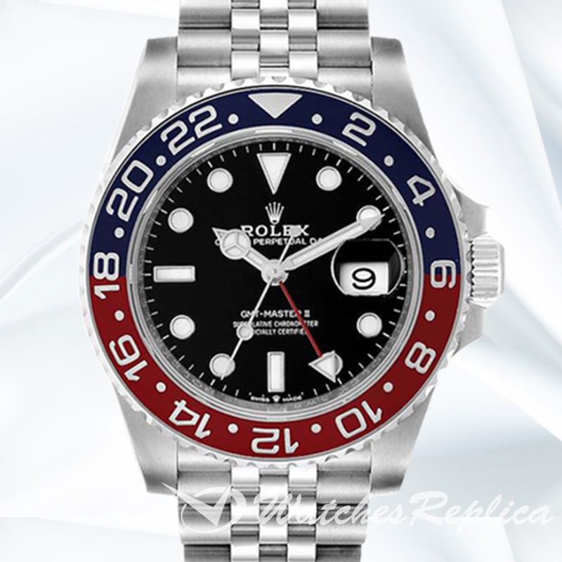 Gmt Master Ii m126710blro-0002 40mm Men's Black Dial Stainless Steel