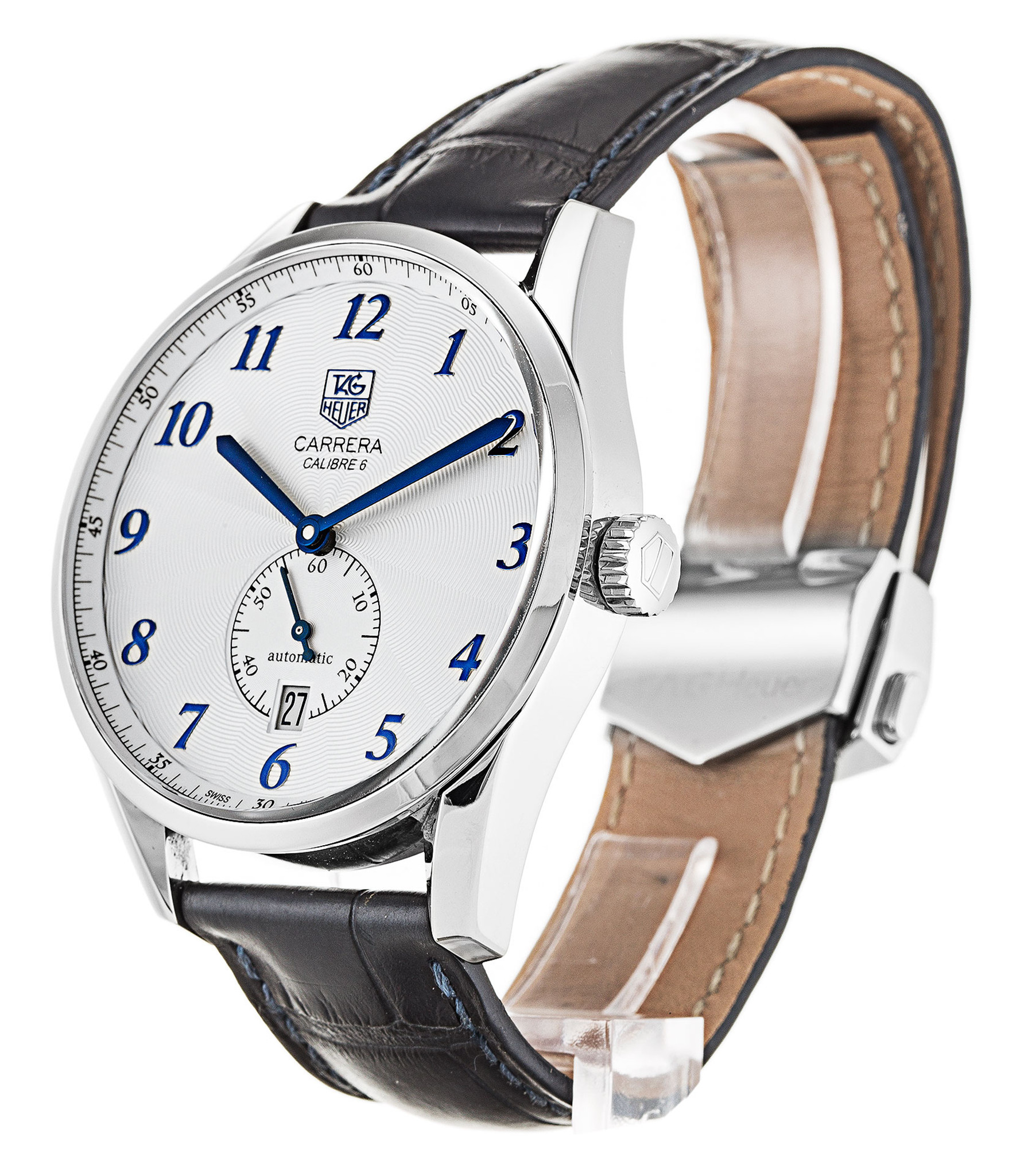 Carrera WAS2111.FC6293 White Dial Leather Strap 41MM