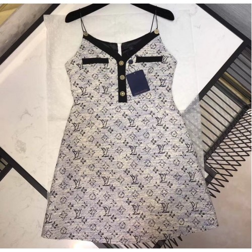 Louis Vuitton Sleeveless A-Line Dress With Buttons 1A4YZX