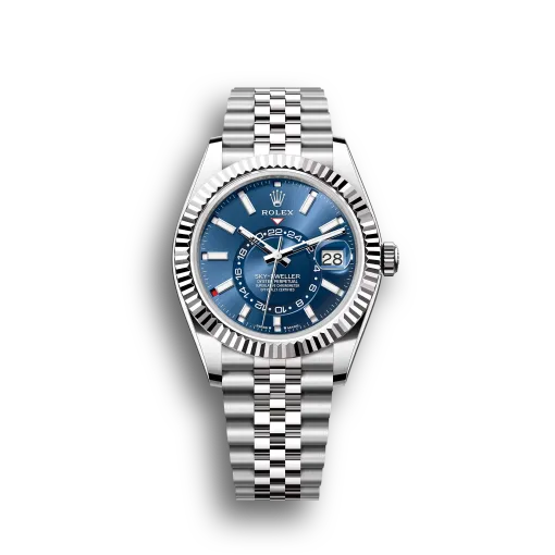 Sky-Dweller: White gold, bright blue dial, Jubilee bracelet, m336934-0006