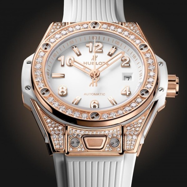 Big Bang Women Automatic White Rubber Watch 485.OE.2080.RW.1604