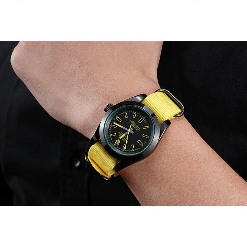Milgauss Bamford Yellow Nylon Strap 621999
