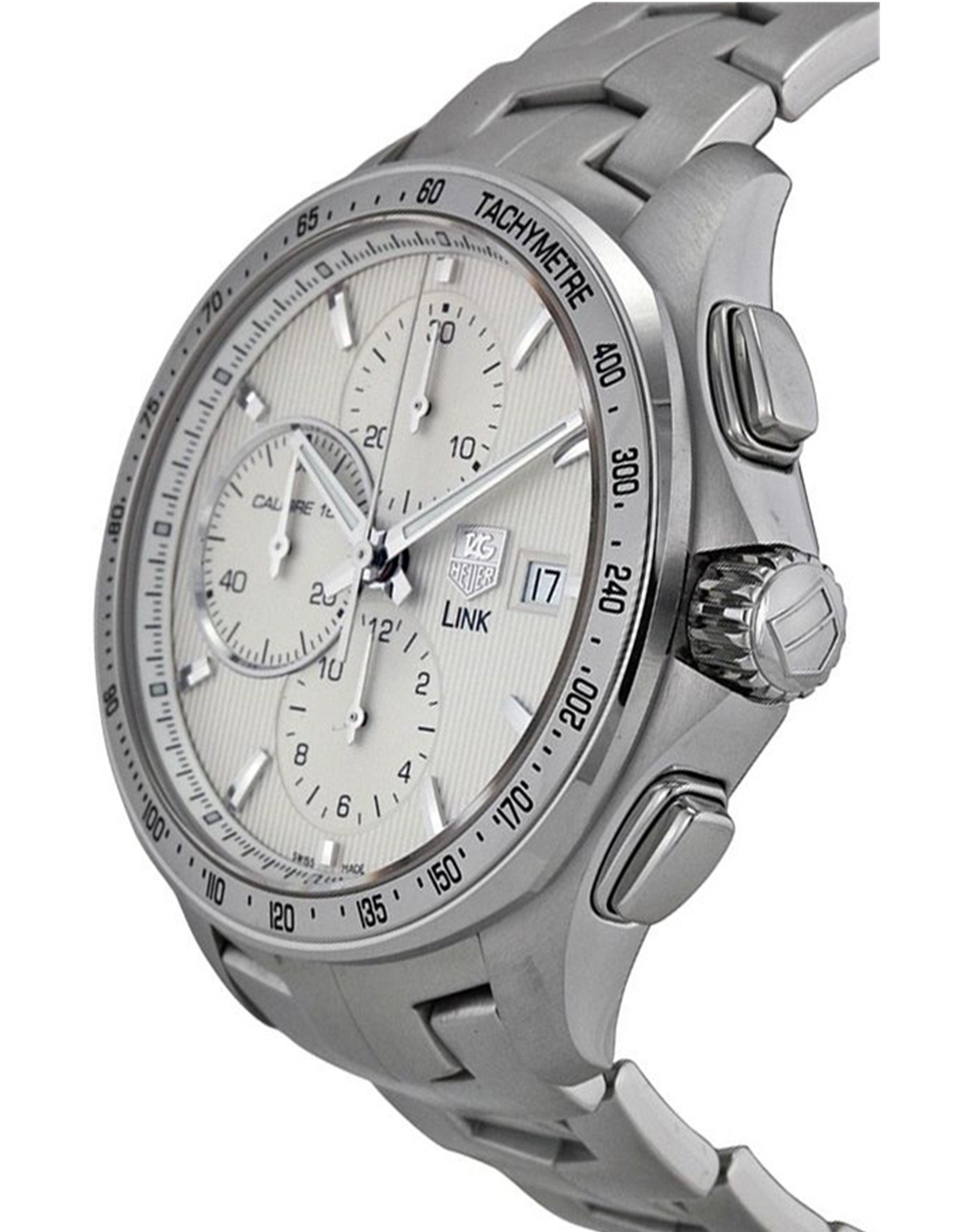 Link Silver Dial Stainless Steel Bezel CAT2011.BA0952 43MM