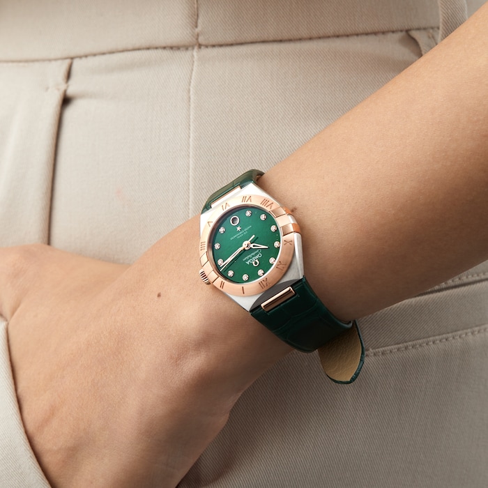 Constellation Co-Axial Master Chronometer 29mm Ladies Watch Green