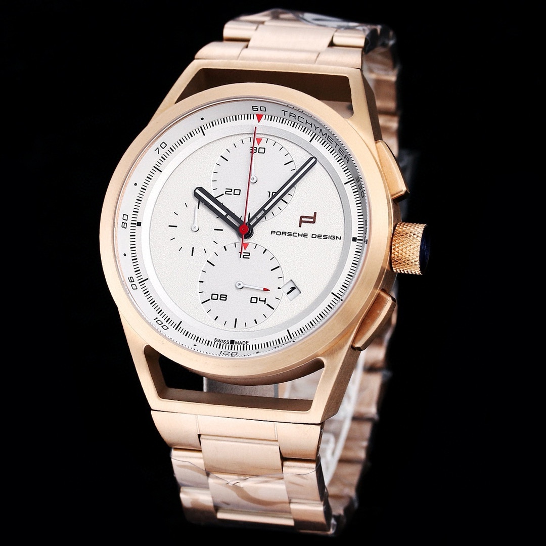 Porsche Chronotimer Collection White / Gold