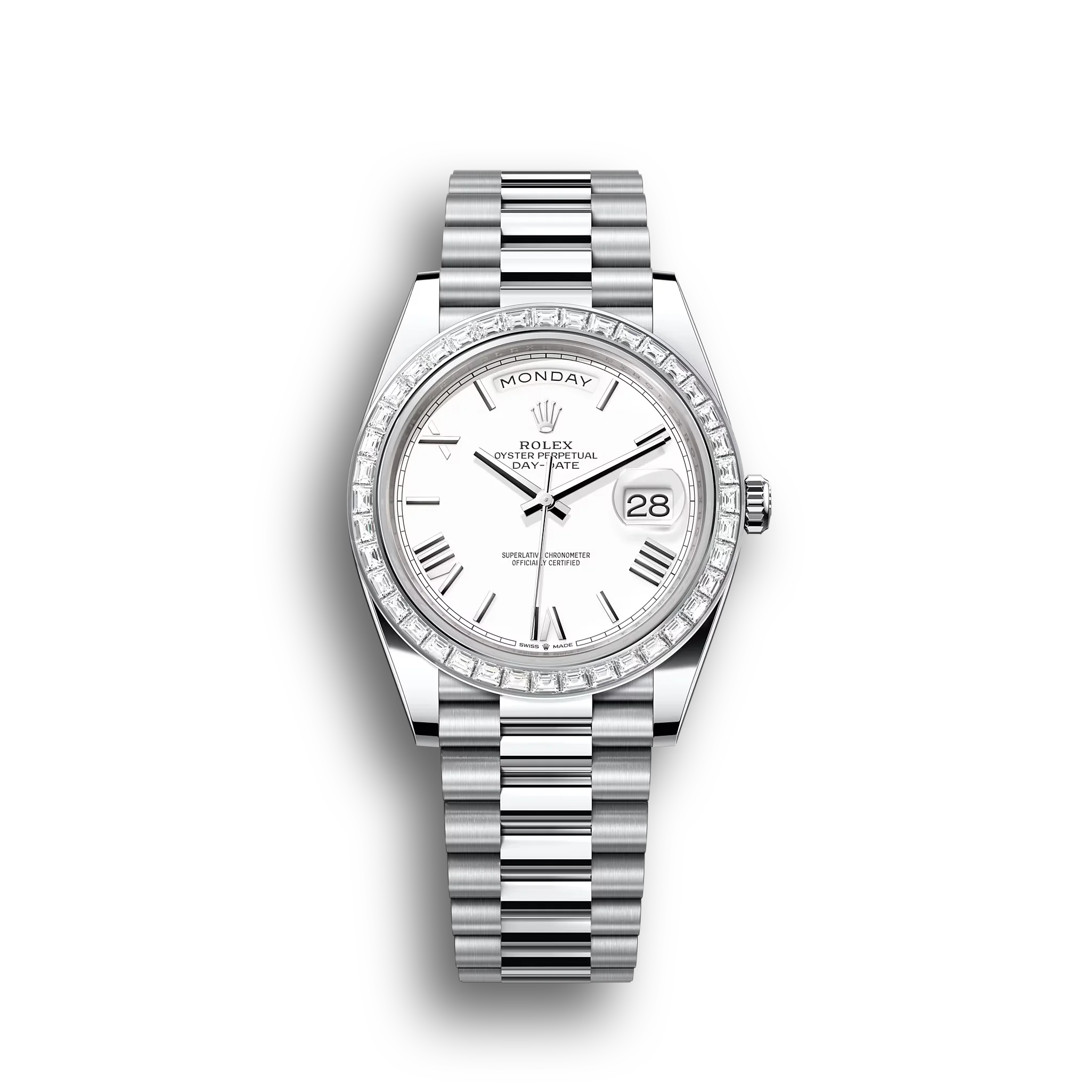 Day-Date: platinum, white, m228396tbr-0018