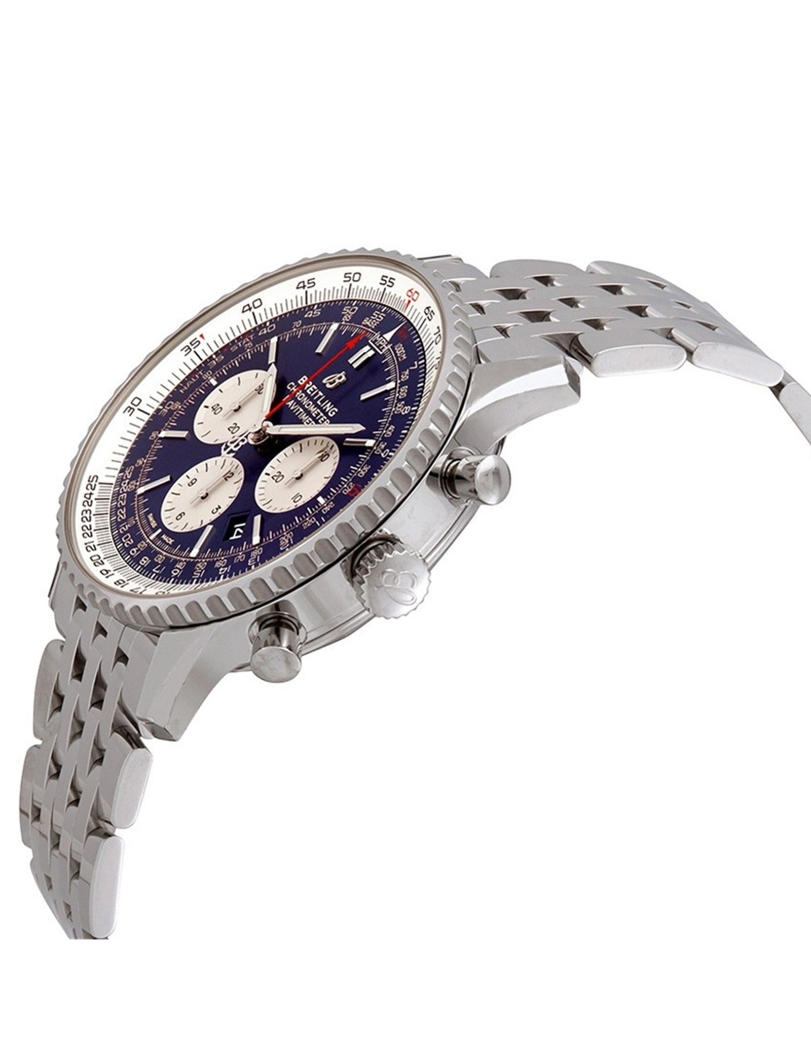 Navitimer Blue Dial Stainless Steel Bracelet AB0127211C1A1