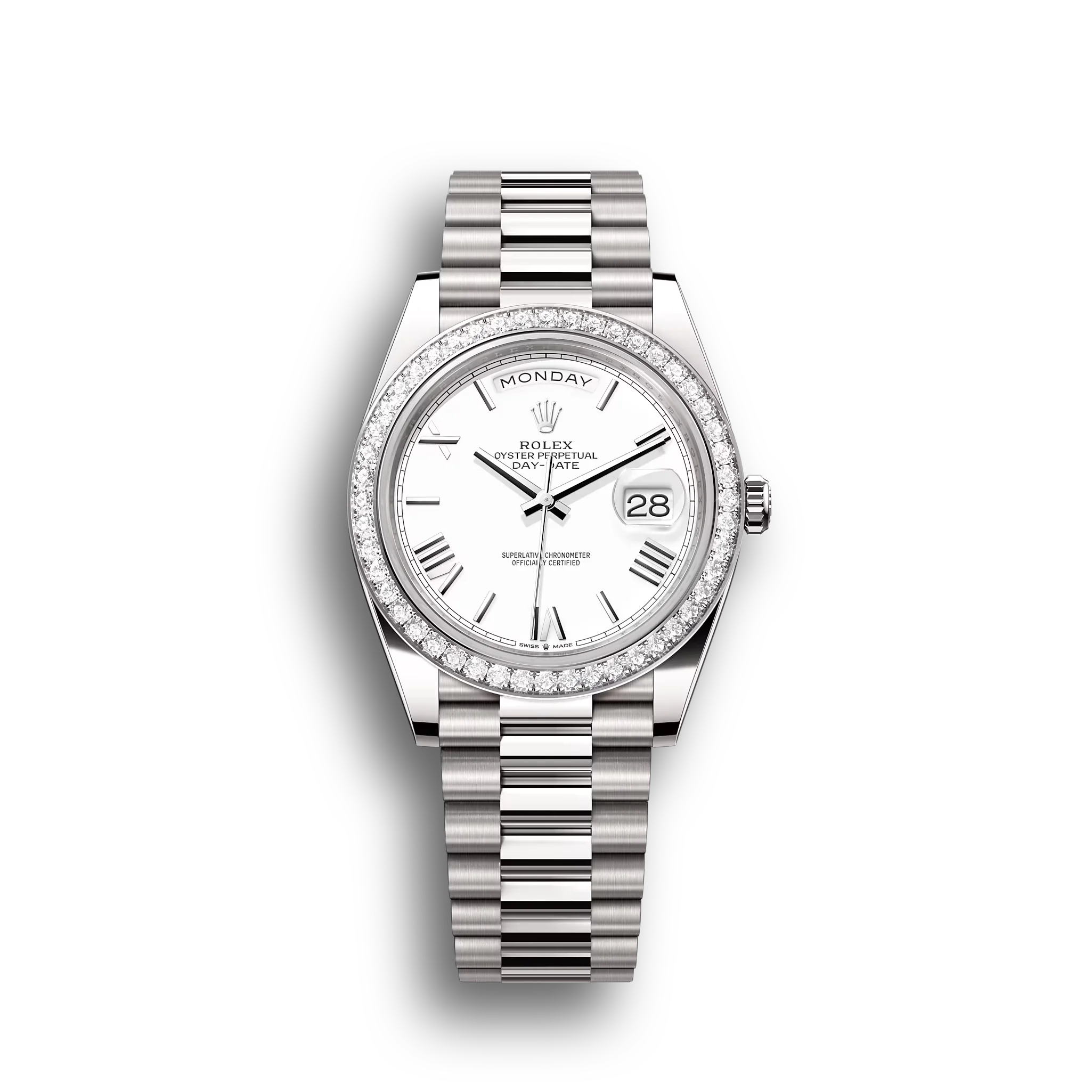 Day-Date: white gold, white dial, m228349rbr-0039