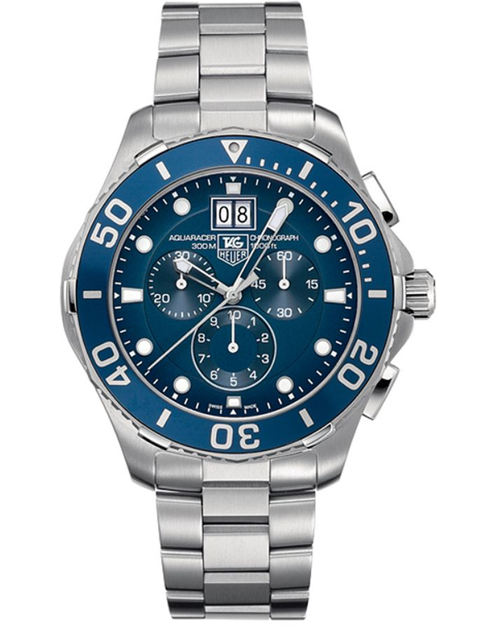 Aquaracer Chronograph Blue Dial Men's Watch CAN1011.BA0821 43MM