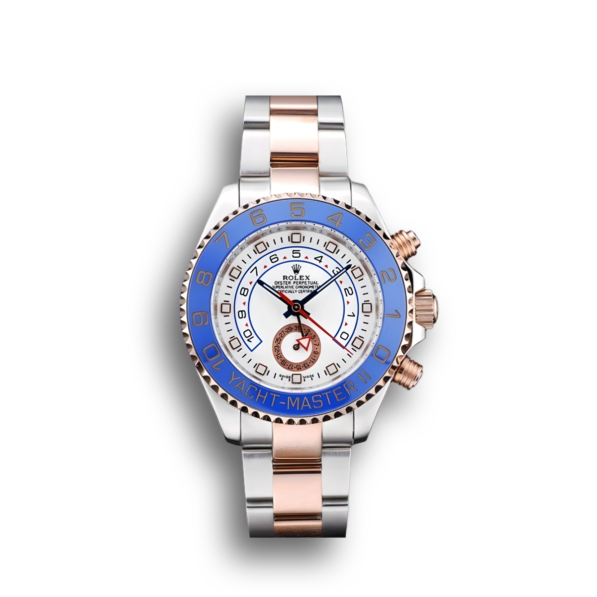 Yacht-Master Blue Ceramic Bezel White Dial Watch