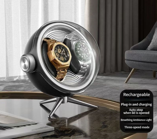 Watch Winder for Automatic Watches, Automatic Watch Winder Box, Astronaut series, silent and durable