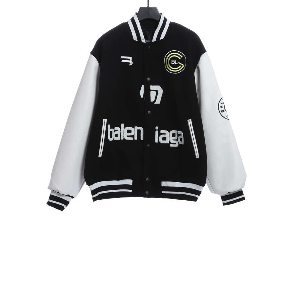 Embroidered baseball jacket