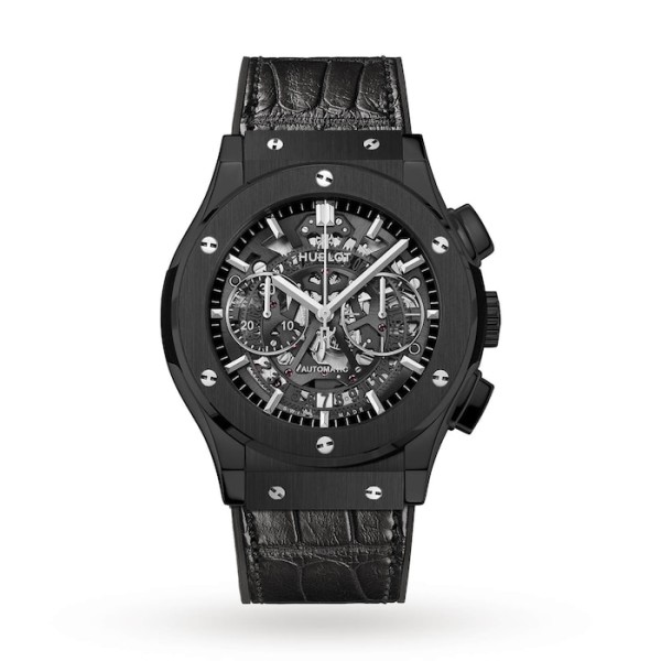 Classic Fusion Men Automatic Black Alligator Watch 525.CM.0170.LR