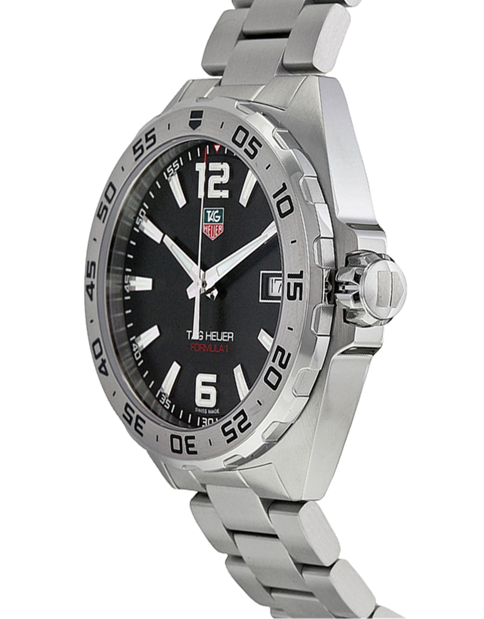 Formula 1 Black Dial Stainless Steel Bezel Men's Watch WAZ1112.BA0875 41MM
