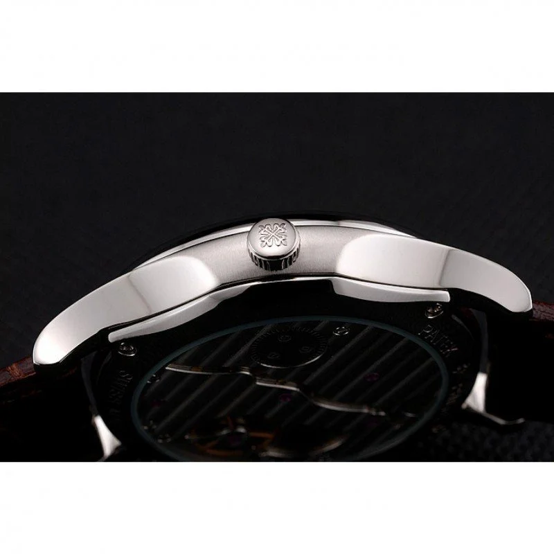 Calatrava Date Dial White 40 mm, Stainless Steel