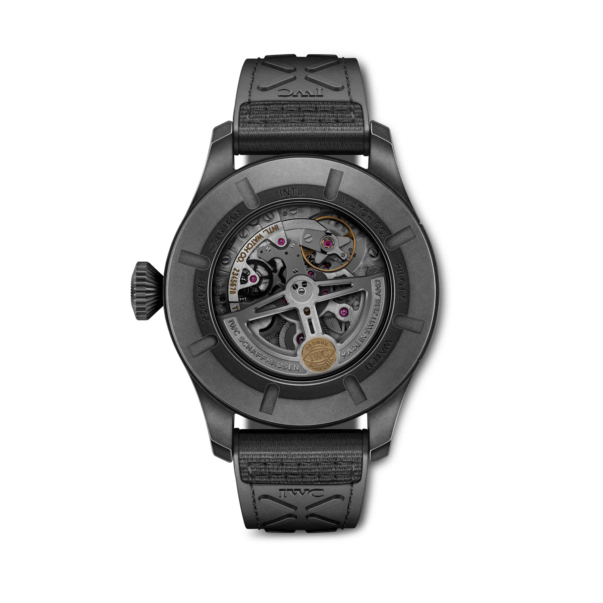 Schaffhausen Pilots watch timezoner top gun ceratanium iw395505