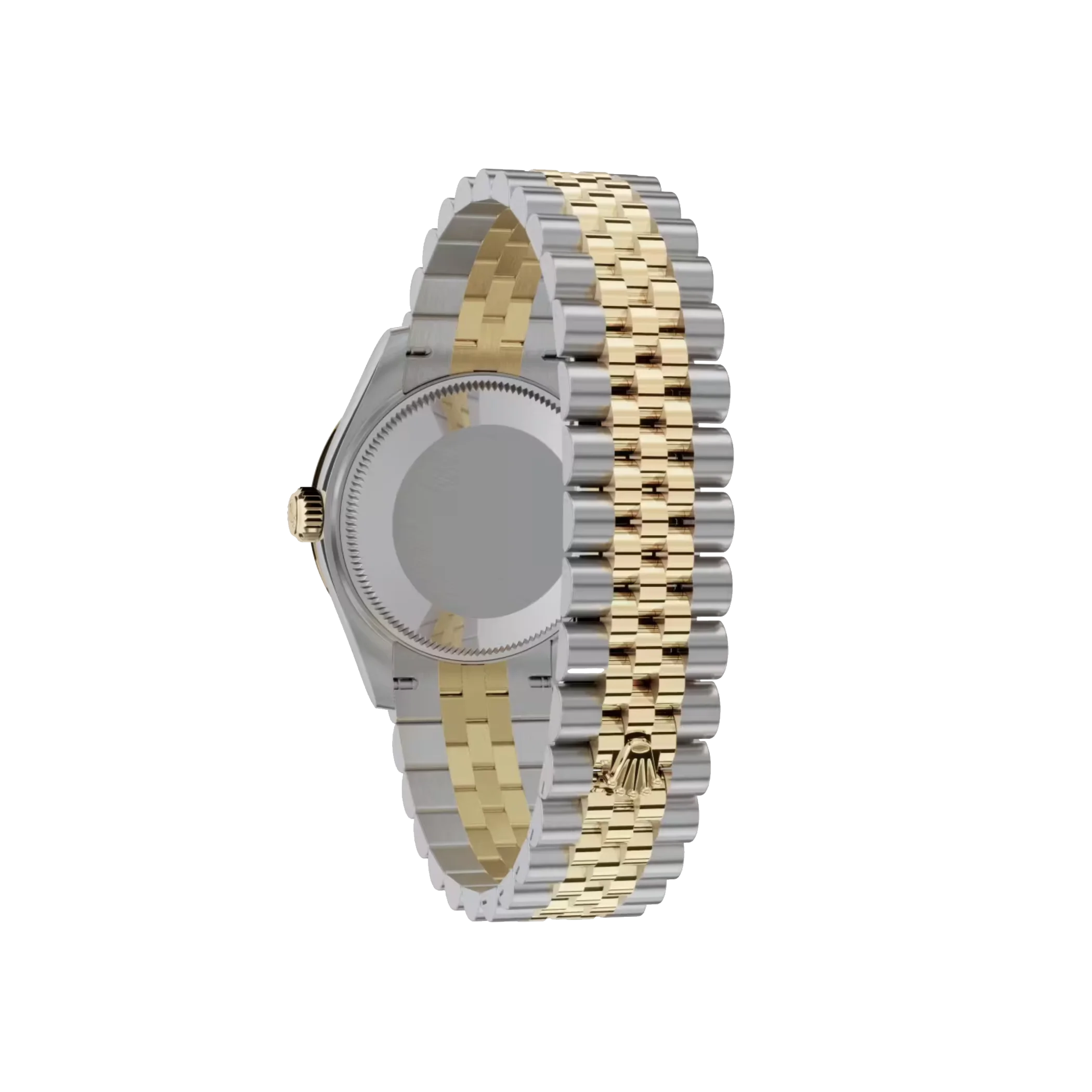 Datejust: Oystersteel and yellow gold, silver, diamond-set dial, Jubilee bracelet, m278343rbr-0004