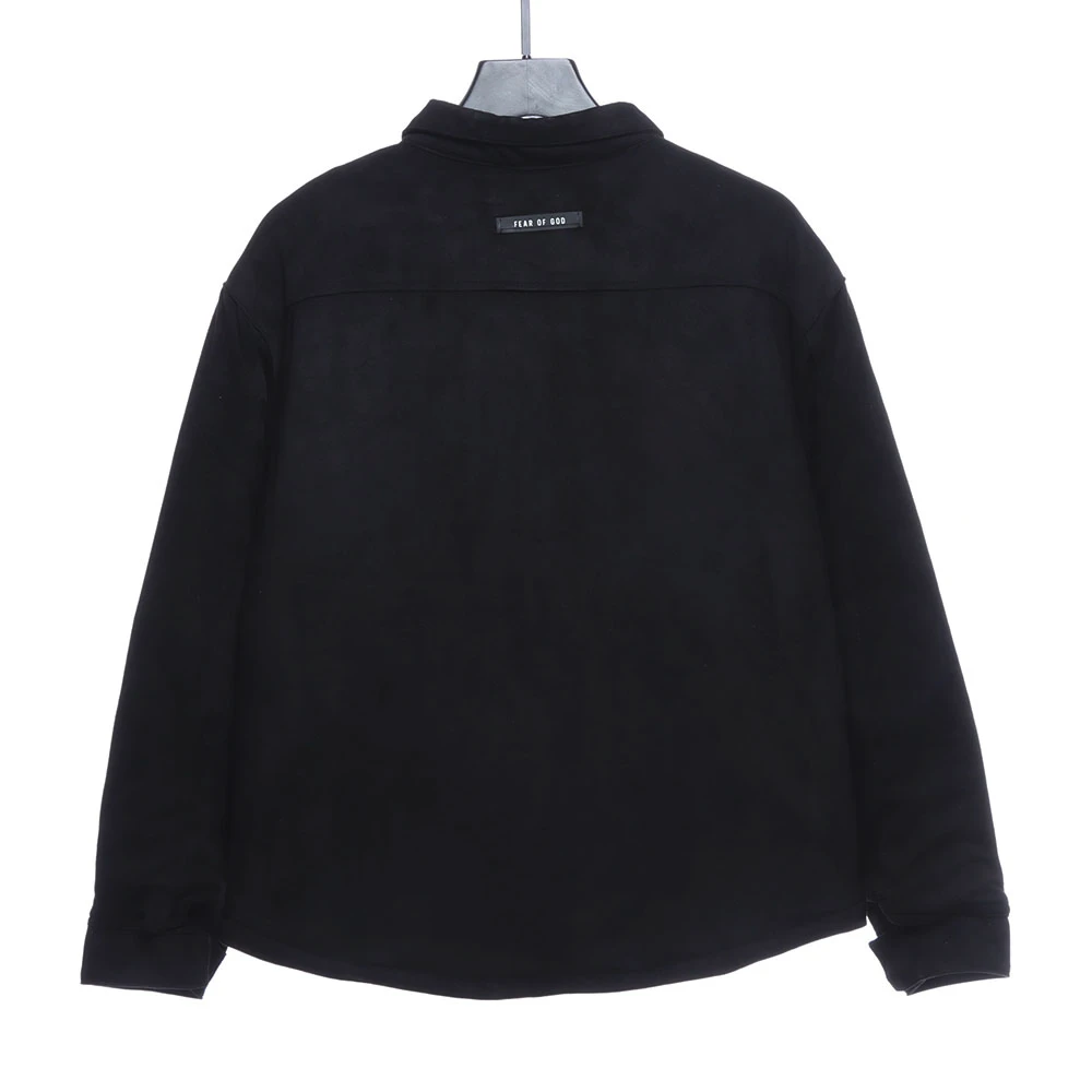 High street suede thin cotton coat