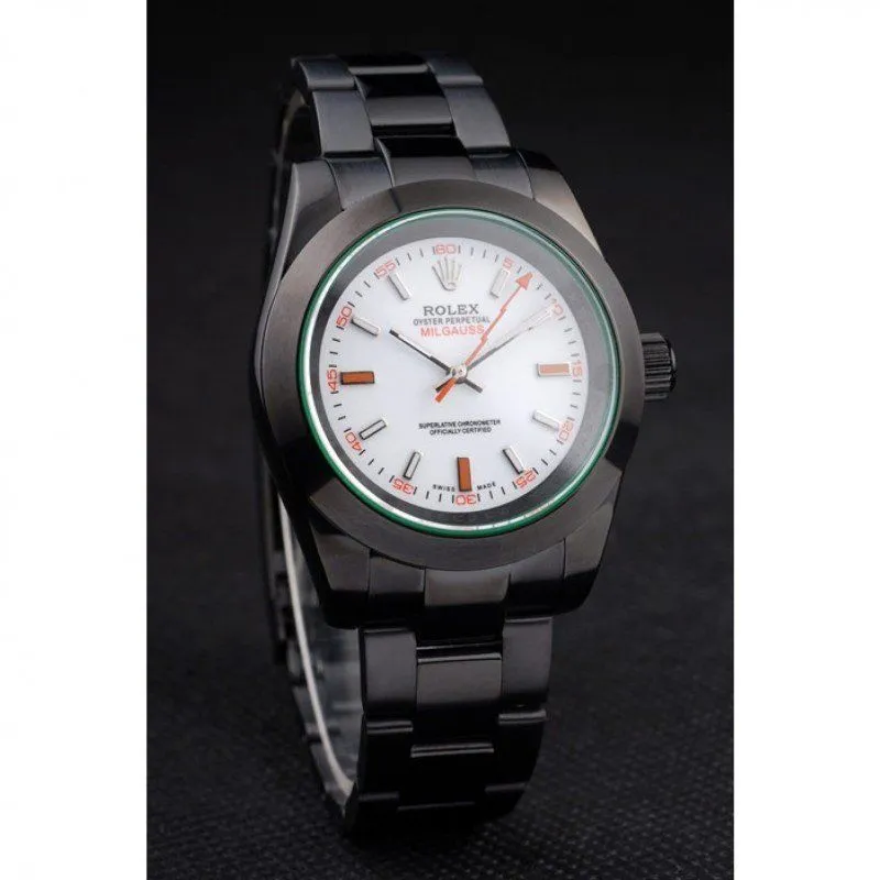 Milgauss Pro-Hunter Tinted Green Saphire White Dial PR116610