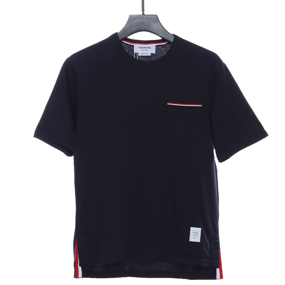 Red White and Blue Webbing Pocket T-Shirt (WHITE /GREY / BLACK)
