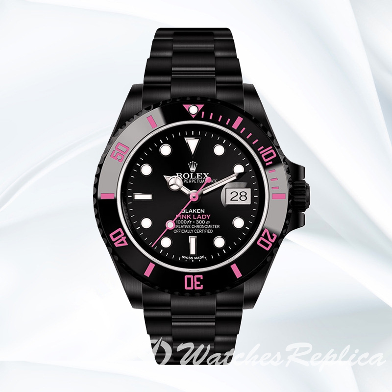 Submariner PINKLADY 40mm Men's Black Dial