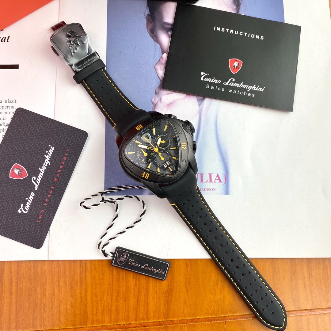 Tonino Lamborghini New Spyder Chronograph Black / Gold