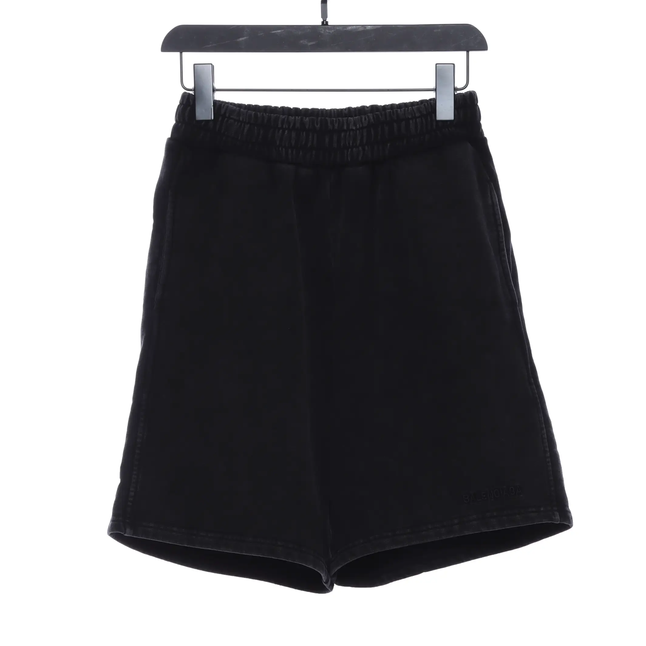 WASHED LOGO EMBROIDERED SHORTS