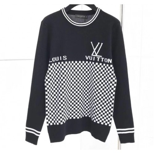 Louis Vuitton Logo Grid Sweater Black