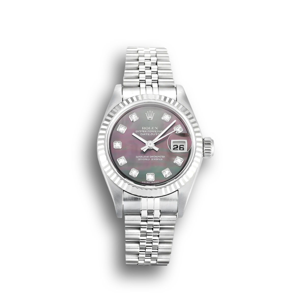 Datejust Lady Pearl Black-Diamond Dial 79174