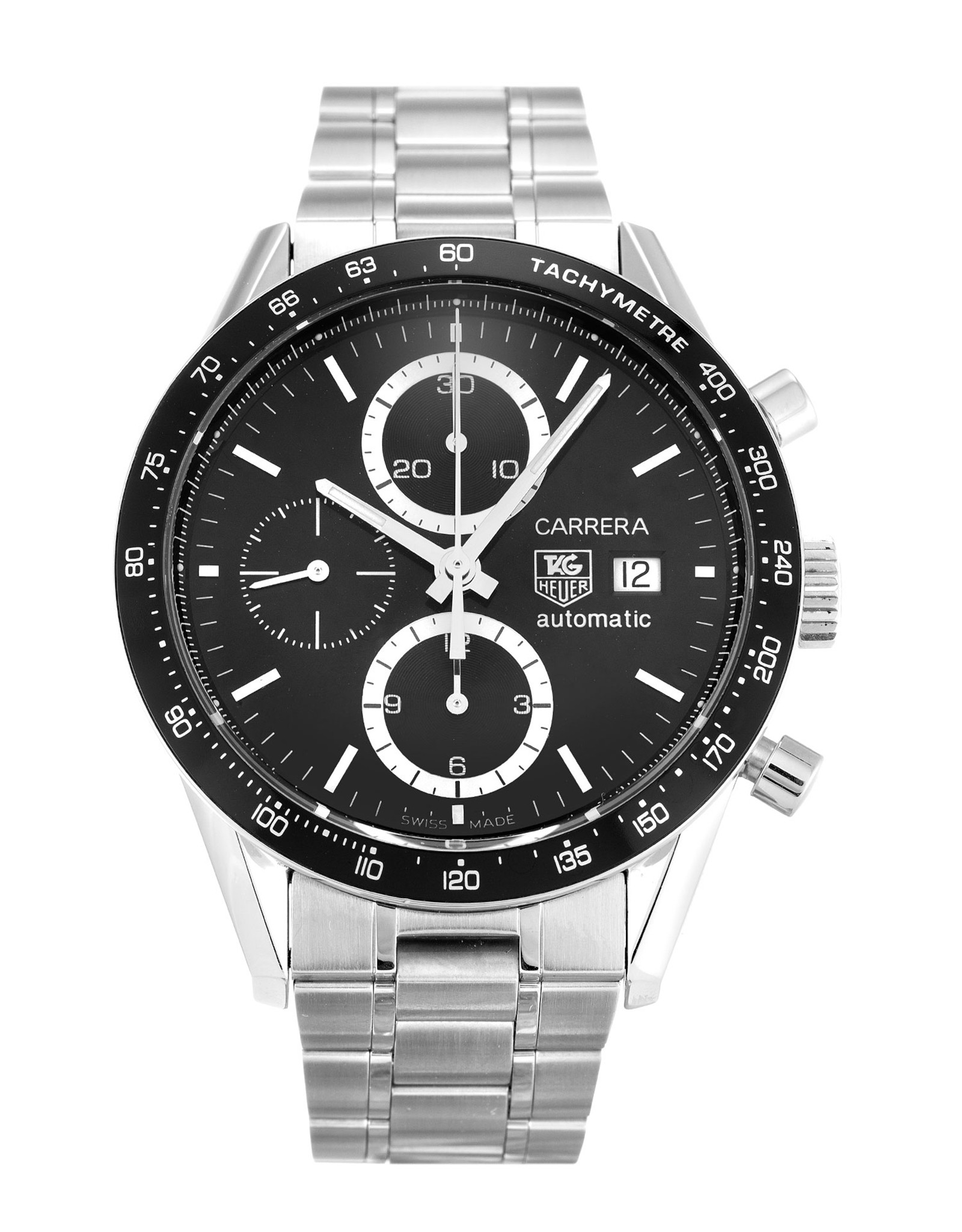 Carrera CV2010.BA0786 Black Dial Stick Markers 41MM
