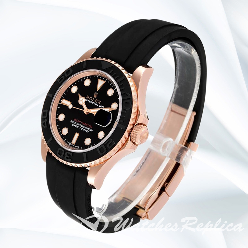 Yacht-master 116655BKSR 40mm Men's Black Dial